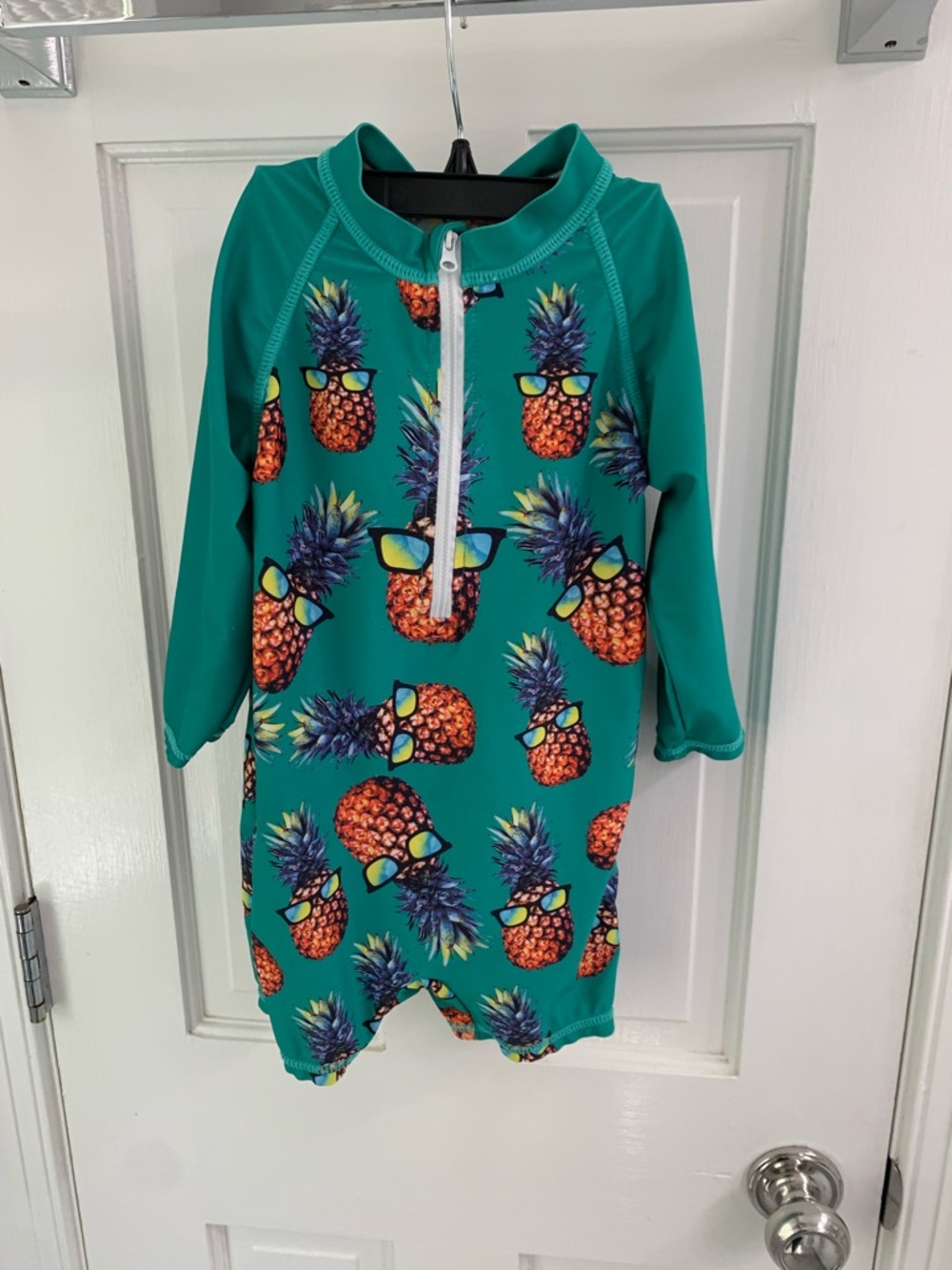 Amazon Teal Pineapple One-Piece Sun Suit